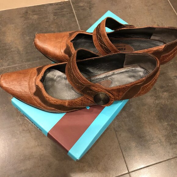 Fugitive leather & suede shoes - Picture 2 of 5